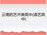 云南的艺术类高中(滇艺高中)