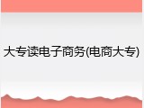大专读电子商务(电商大专)