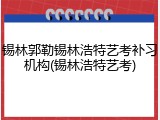 锡林郭勒锡林浩特艺考补习机构(锡林浩特艺考)