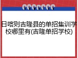 日喀则吉隆县的单招集训学校哪里有(吉隆单招学校)