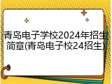 青岛电子学校2024年招生简章(青岛电子校24招生)
