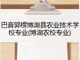 巴音郭楞博湖县农业技术学校专业(博湖农校专业)