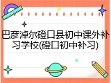 巴彦淖尔磴口县初中课外补习学校(磴口初中补习)