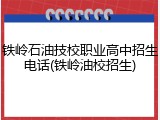 铁岭石油技校职业高中招生电话(铁岭油校招生)