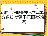 新疆工程职业技术学院录取分数线(新疆工程职院分数线)