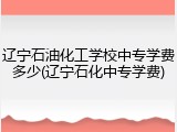 辽宁石油化工学校中专学费多少(辽宁石化中专学费)