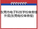 东莞市电子科技学校宿舍楼外观(东莞电校宿舍楼)