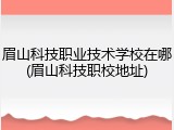 眉山科技职业技术学校在哪(眉山科技职校地址)