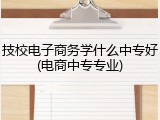 技校电子商务学什么中专好(电商中专专业)