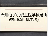 宿州电子机械工程学校砀山(宿州砀山机电校)