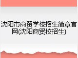 沈阳市商贸学校招生简章官网(沈阳商贸校招生)