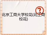 北京工商大学校花(北工商校花)