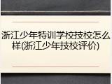 浙江少年特训学校技校怎么样(浙江少年技校评价)