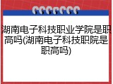 湖南电子科技职业学院是职高吗(湖南电子科技职院是职高吗)
