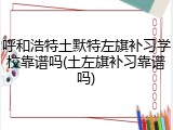 呼和浩特土默特左旗补习学校靠谱吗(土左旗补习靠谱吗)