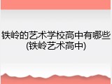 铁岭的艺术学校高中有哪些(铁岭艺术高中)