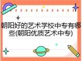朝阳好的艺术学校中专有哪些(朝阳优质艺术中专)