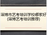 淄博市艺考培训学校哪家好(淄博艺考培训推荐)