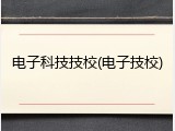 电子科技技校(电子技校)