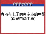 青岛有电子商务专业的中职(青岛电商中职)