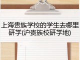 上海贵族学校的学生去哪里研学(沪贵族校研学地)