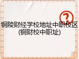 铜陵财经学校地址中职校区(铜财校中职址)