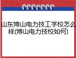 山东博山电力技工学校怎么样(博山电力技校如何)