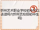 忻州艺术职业学校初中可以去读吗?(忻州艺校招初中生吗)