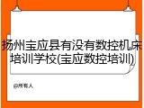 扬州宝应县有没有数控机床培训学校(宝应数控培训)