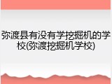 弥渡县有没有学挖掘机的学校(弥渡挖掘机学校)