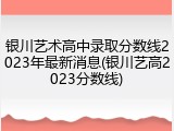 银川艺术高中录取分数线2023年最新消息(银川艺高2023分数线)