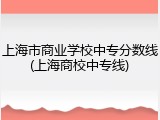 上海市商业学校中专分数线(上海商校中专线)
