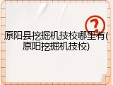 原阳县挖掘机技校哪里有(原阳挖掘机技校)