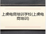 上虞电商培训学校(上虞电商培训)