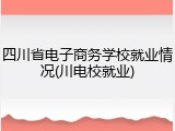 四川省电子商务学校就业情况(川电校就业)