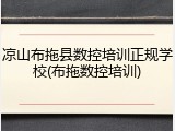 凉山布拖县数控培训正规学校(布拖数控培训)