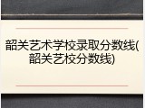 韶关艺术学校录取分数线(韶关艺校分数线)