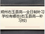 朔州右玉县高一全日制补习学校有哪些(右玉县高一补习校)