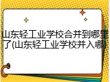 山东轻工业学校合并到哪里了(山东轻工业学校并入哪)
