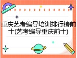 重庆艺考编导培训排行榜前十(艺考编导重庆前十)