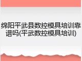 绵阳平武县数控模具培训靠谱吗(平武数控模具培训)