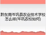 黔东南岑巩县农业技术学校怎么样(岑巩农校如何)