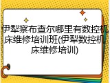 伊犁察布查尔哪里有数控机床维修培训班(伊犁数控机床维修培训)