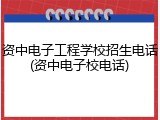 资中电子工程学校招生电话(资中电子校电话)