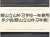 鞍山立山补习学校一年费用多少钱(鞍山立山补习年费)