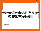 武汉音乐艺考培训学校(武汉音乐艺考培训)