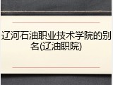 辽河石油职业技术学院的别名(辽油职院)