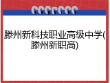 滕州新科技职业高级中学(滕州新职高)