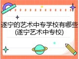 遂宁的艺术中专学校有哪些(遂宁艺术中专校)