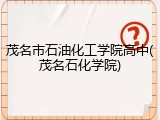 茂名市石油化工学院高中(茂名石化学院)